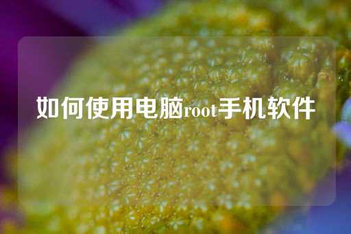 如何使用电脑root手机软件-第1张图片-皇冠信用盘出租